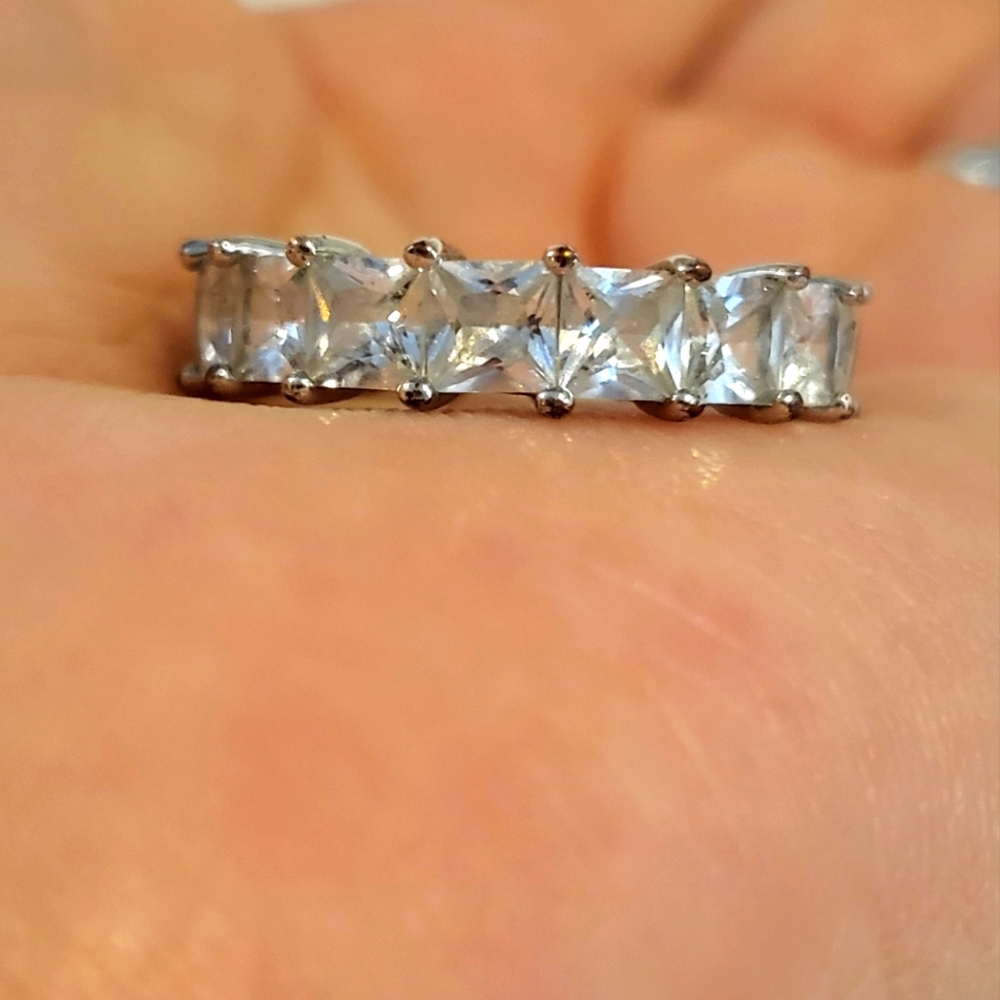 Cubic zirconia Eternity ring
